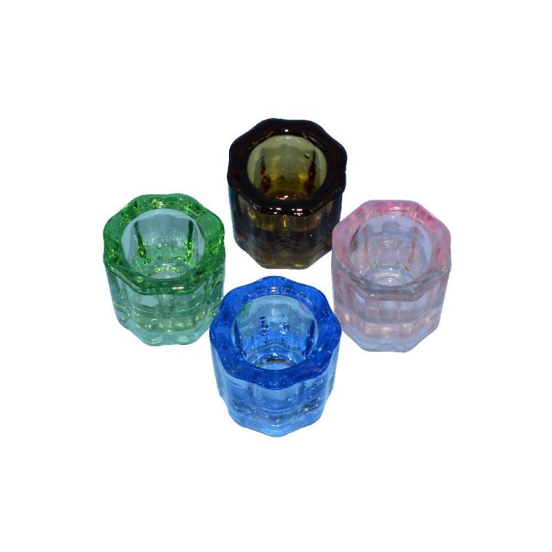 Dental Grade Glass Colorful Dental Mixing Cup Hard Crystal Color