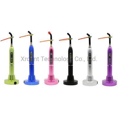 Medical Instrument LED Light Cure Unit Rainbow Cordless Dental Curing Light Machine for Orthodontics Composite Resin Materials