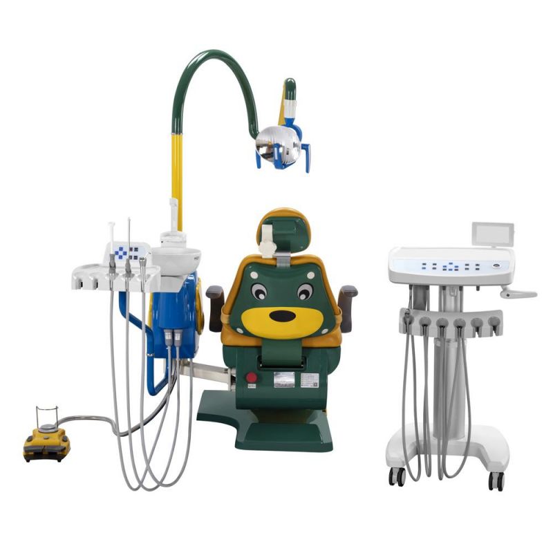 Completed CE ISO Approved Multiple Functions Cartoon Dental Chair Unit for Kids Lovely Cartoon Factory Supplier Price Children Chair