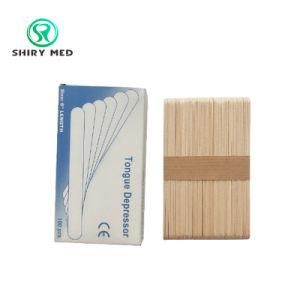 Disposable Medical Sterile Wooden Tongue Depressors Non Sterile Wood Spatula for Adults and Kids
