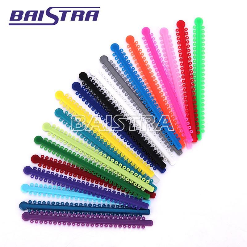 Hot Sale Mixed Color Dental Orthodontic Elastic Ligature Tie Bands