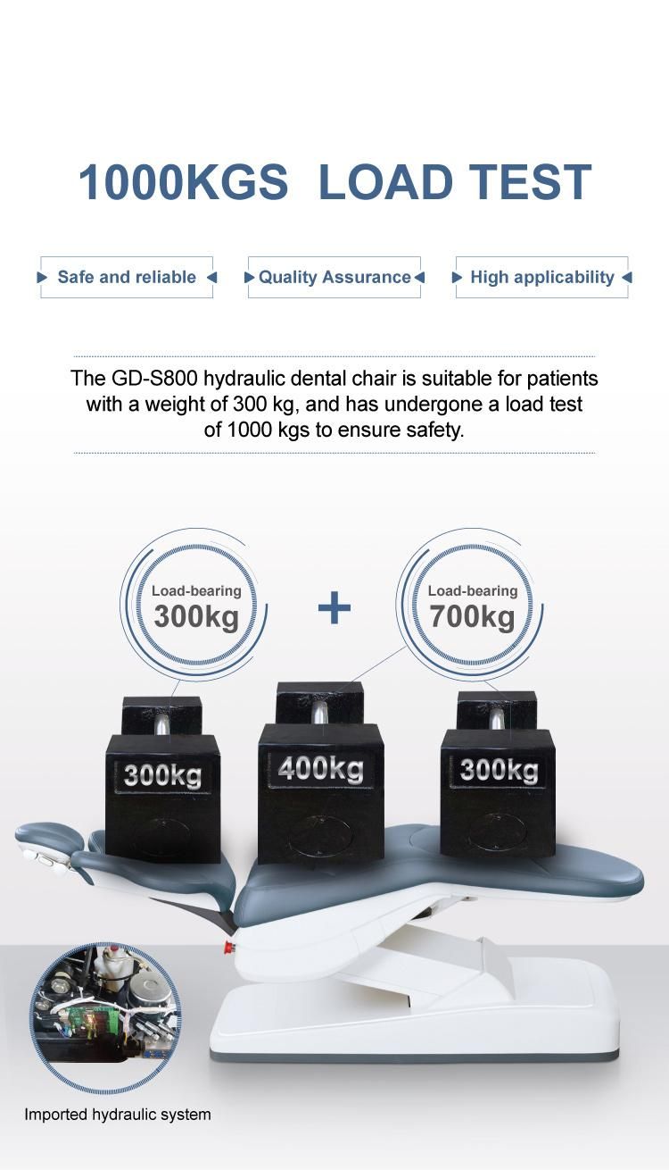 CE and FDA Approved Disinfection Dental Chair with Hydraulic Motor System