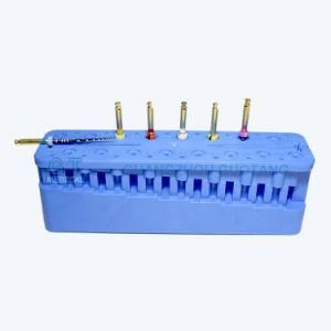 Dental Blue Box Disinfection Cleaning Root Canal Ruler/Endo Measuring Block