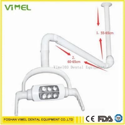 Dental Oral Light Lamp Operating Lamp 6 LED Lens Ceiling-Mounted Type with Arm