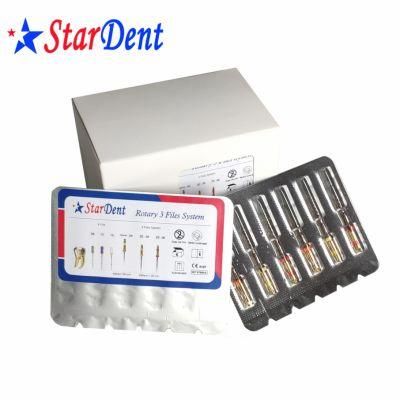 Stardent Brand Niti Rotary 3 File of System Dental Supplier