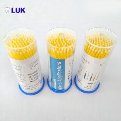 Hot Sale Medical Disposable Micro Applicator Yellow Color Fine Size