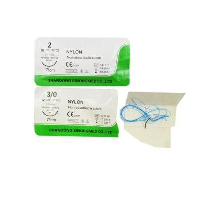 Sterile Surgical Nylon Monofilament Suture with Needle