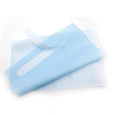 Top Quality Dental Consumables Bib Waterproof Durable 40 X 60 Cm Disposable Apron with Tie
