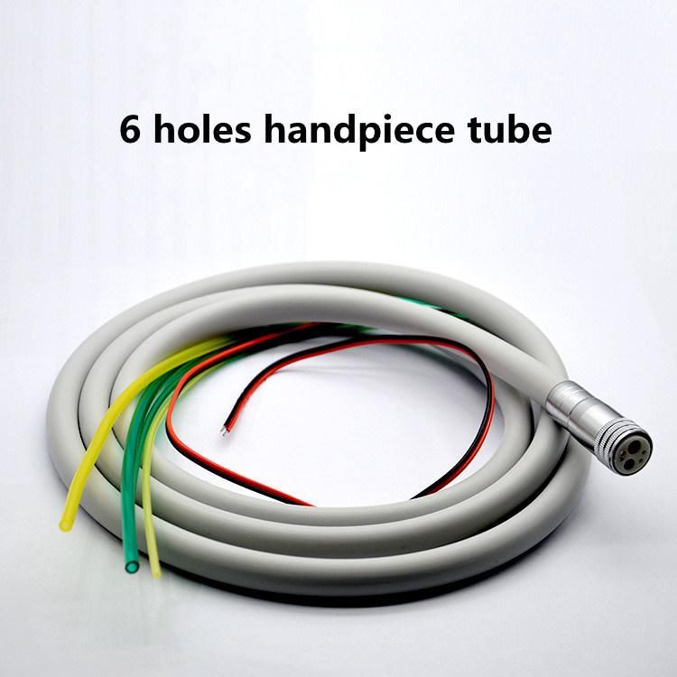 6 Hole Dental Handpiece Hose Silicone Tube with Connector