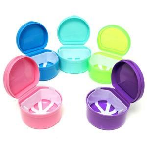 Denture Bath Box Plastic Denture Teeth Containers with Hole