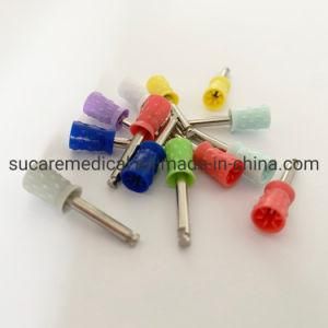 6 Webbed Latch Type Dental Prophy Cups Bumped Surface